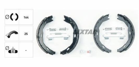 Balatas de freno de estacionamiento TEXTAR 91066900 para Mercedes-Benz Clase C (C204) 2011-
