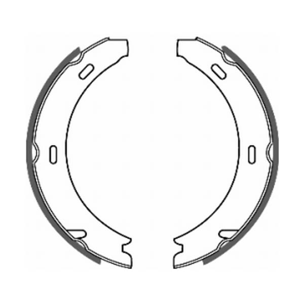 Balatas de freno de estacionamiento ABE CRM001ABE para Mercedes-Benz Clase A (W168) 1997-2004