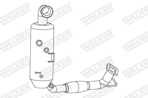 Filtro de partículas (DPF) WALKER 73380 para Ford Fiesta VI