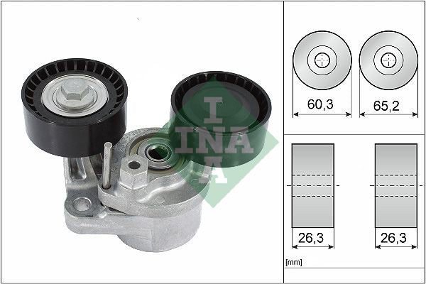 Palanca tensora de correa multicanal INA 534 0482 10 para BMW Serie 1 (F20) 2011-2019