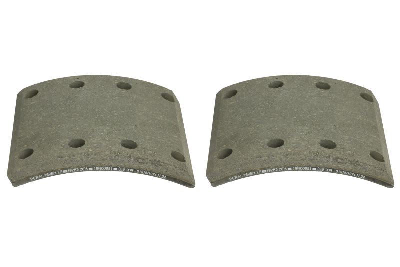 Kit de balatas de freno de tambor BERAL KBL19283.0-1686 para SAF KRS