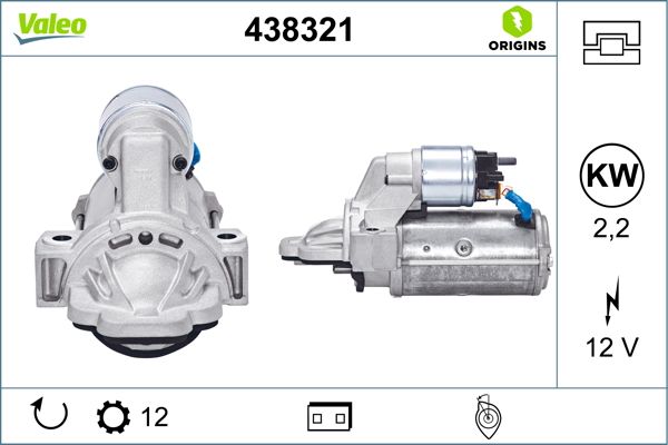 Motor de arranque VALEO 438321 para Ford Transit