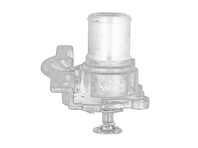Caja del termostato OE IVECO 504017209 para Iveco Daily IV