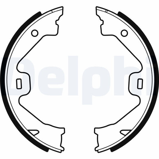 Balatas de freno de estacionamiento DELPHI LS1930 para MG ZT