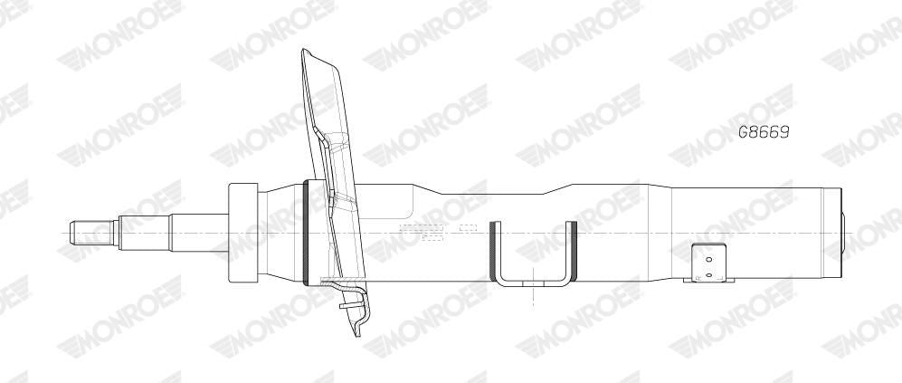 Amortiguador MONROE G8669 para Mercedes-Benz Clase A (V177) 2018-