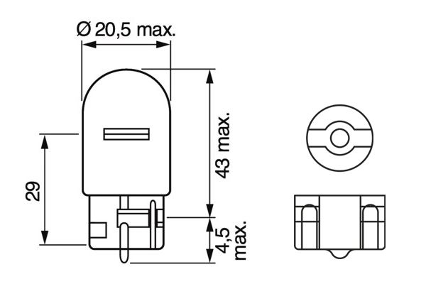 Ampolleta, luz de retroceso BOSCH 1 987 302 222