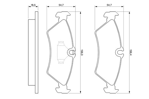 Pastillas de freno de disco BOSCH 0 986 424 219 para Mercedes-Benz Sprinter 2-T (B901, B902) 1995-2006
