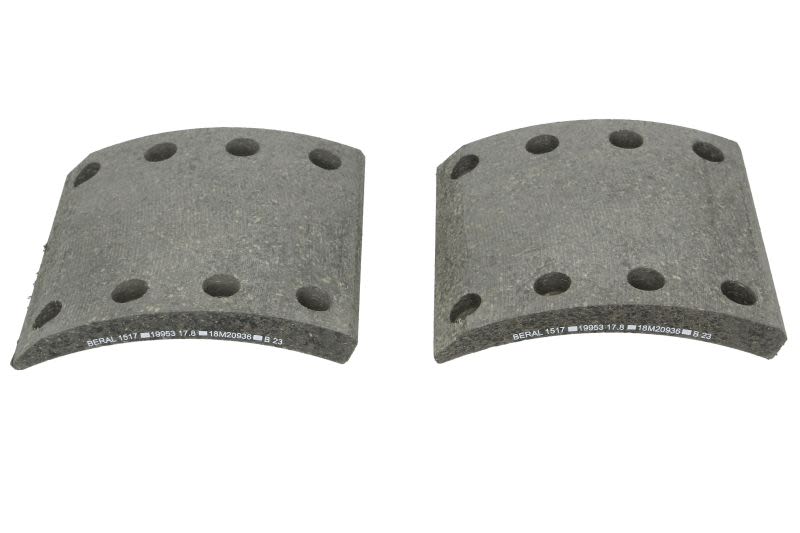 Kit de balatas de freno de tambor BERAL KBL19952.0-1517 para BPW KH