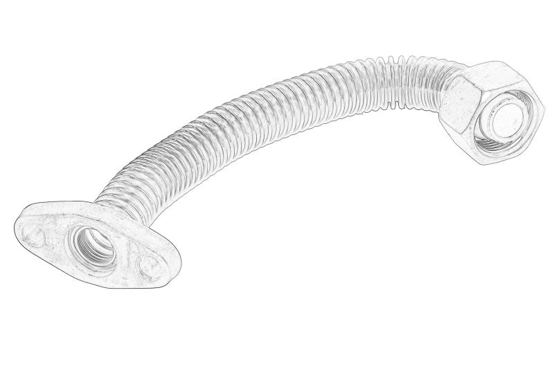 Línea de aceite de turbocompresor OE FIAT 504389399 para Fiat Ducato
