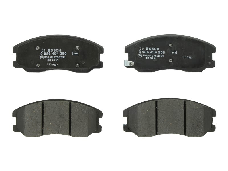 Pastillas de freno de disco BOSCH 0 986 494 250 para Chevrolet Captiv