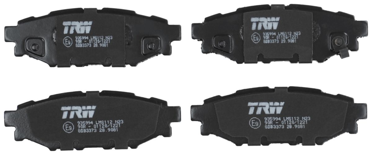 Pastillas de freno de disco TRW GDB3373 para Subaru Imprez