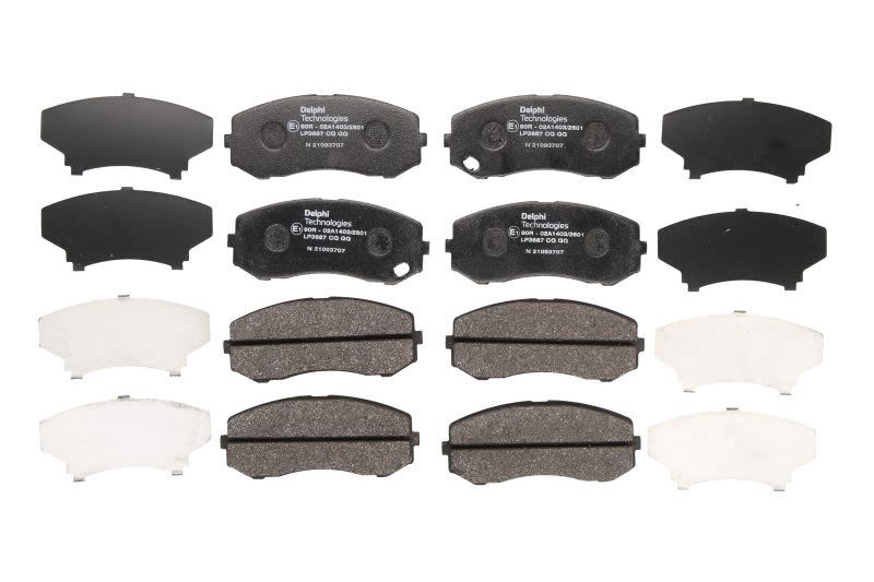 Pastillas de freno de disco DELPHI LP3687 para Mitsubishi Canter VI (FE5, FE6, FB5, FB6)
