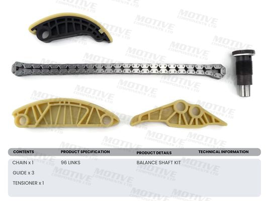 Kit de cadena de distribución MOTIVE TCK222 para Volkswagen Amarok