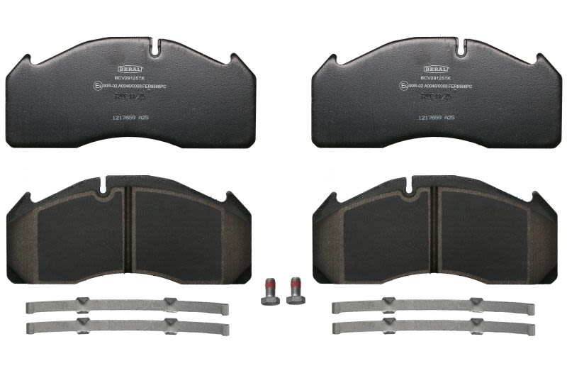 Pastillas de freno de disco BERAL BCV29125TK para Volvo B9