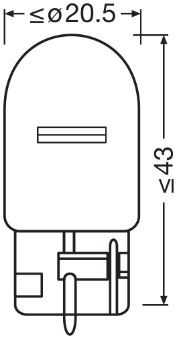 Ampolleta, luz de freno auxiliar OSRAM 7504