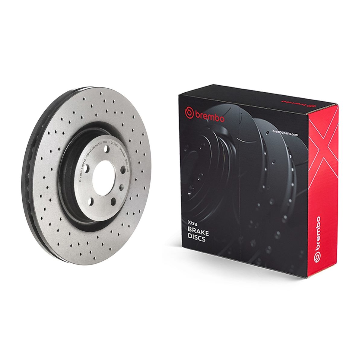 Disco de freno BREMBO 09.B970.1X para Audi A4 B8