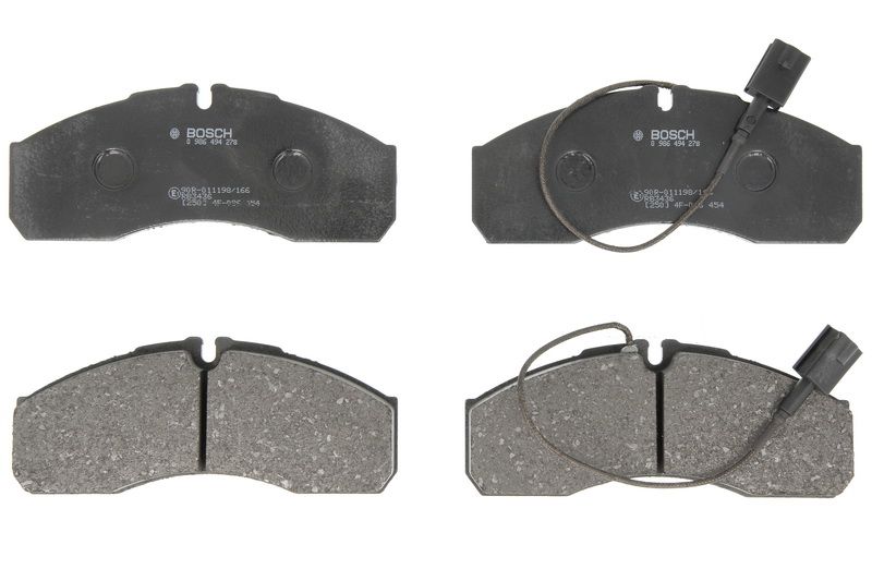 Pastillas de freno de disco BOSCH 0 986 494 278 para Nissan NT500