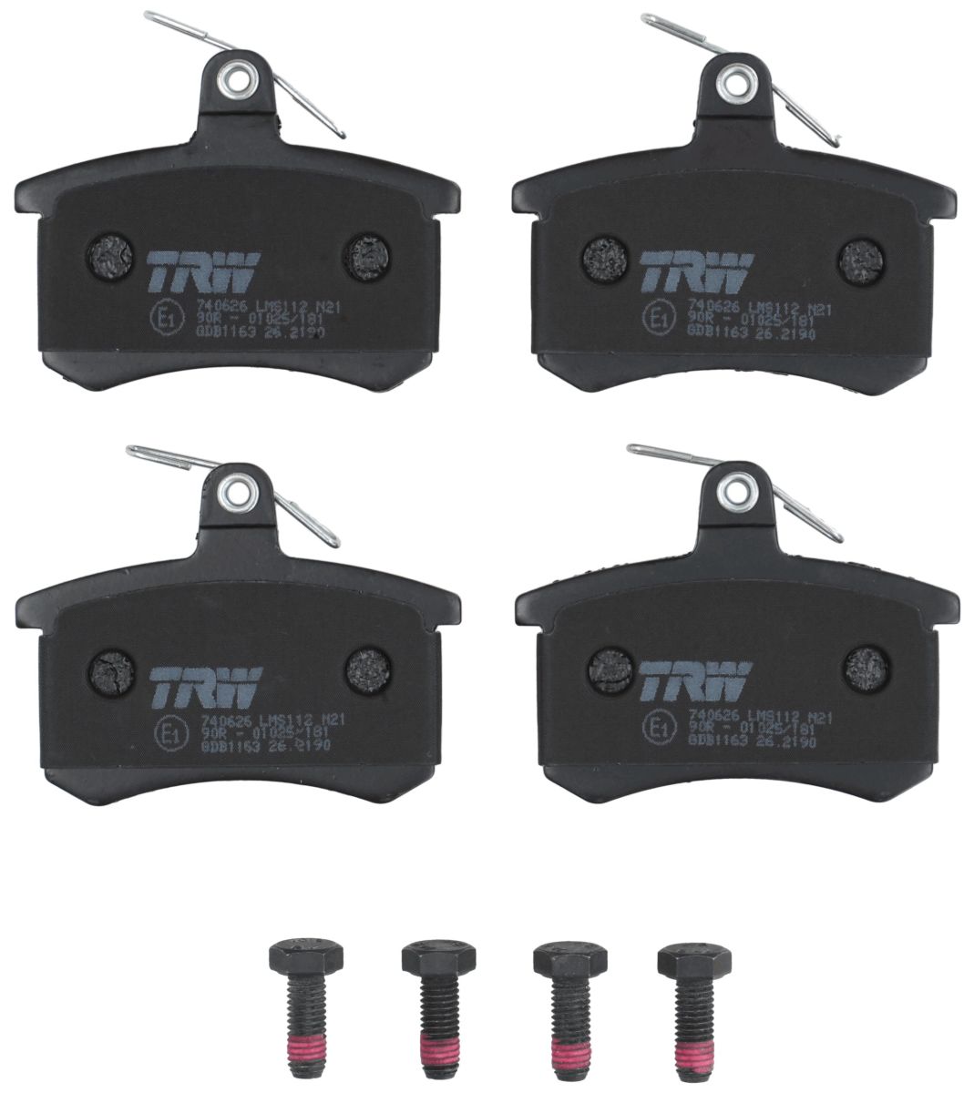 Pastillas de freno de disco TRW GDB1163 para Audi A4 B5