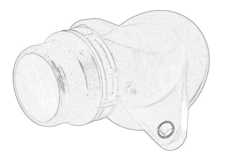 Brida de refrigerante OE VW 06J 121 121 para Volkswagen Golf V
