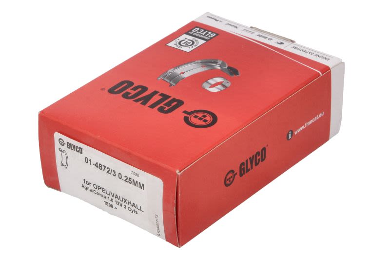 Juego de metales de biela GLYCO 01-4872/3 0.25MM para Opel Corsa B