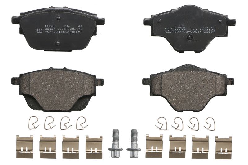 Pastillas de freno de disco BRECK 25827 00 704 00 para Citroen C4 II