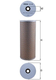 Filtro hidraulico MAHLE