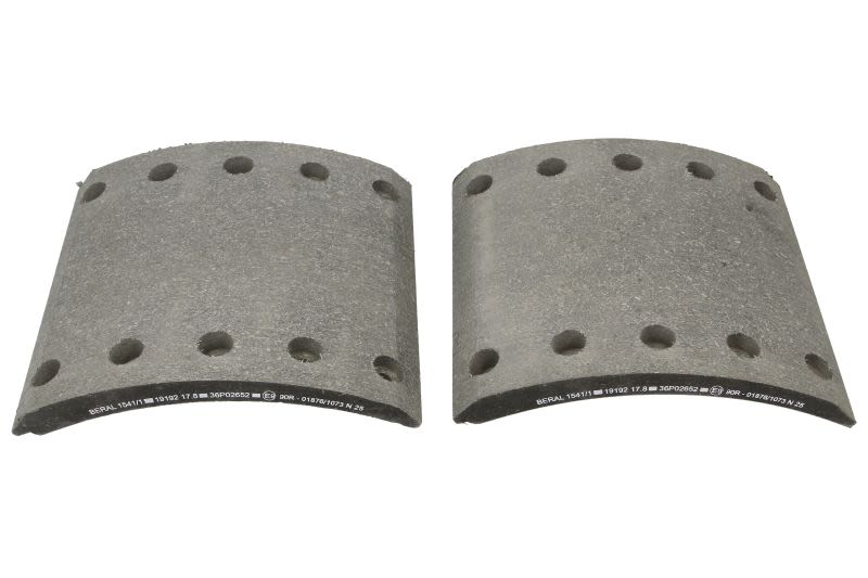 Kit de balatas de freno de tambor BERAL KBL19192.0-1541 para BPW EH -12.81