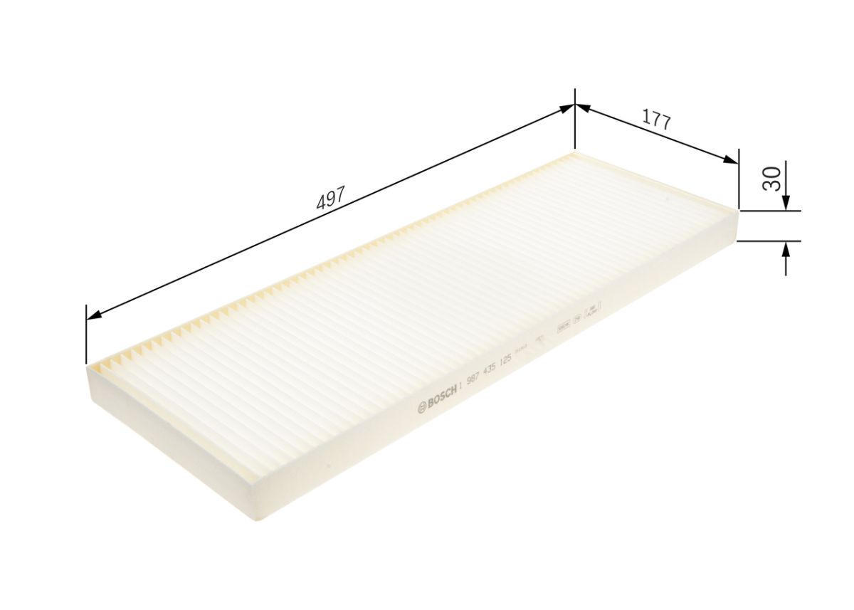 Filtro de aire de cabina BOSCH 1 987 435 125 para Mercedes-Benz Citaro (O 530) 1997-