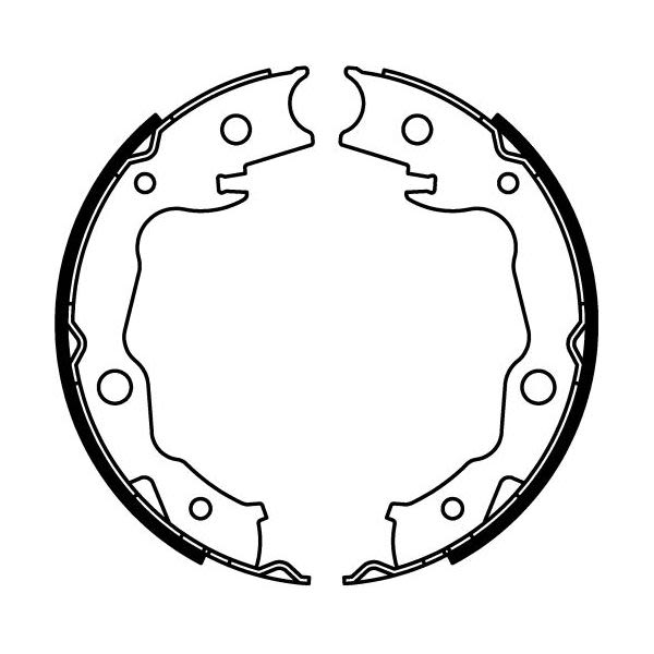 Balatas de freno de estacionamiento ABE C01063ABE para Nissan Sentra VII