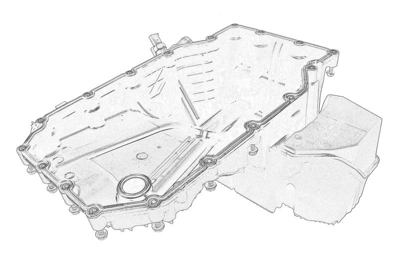 Cárter de aceite OE DB TRUCK 934 010 16 13 para Mercedes-Benz Atego 3