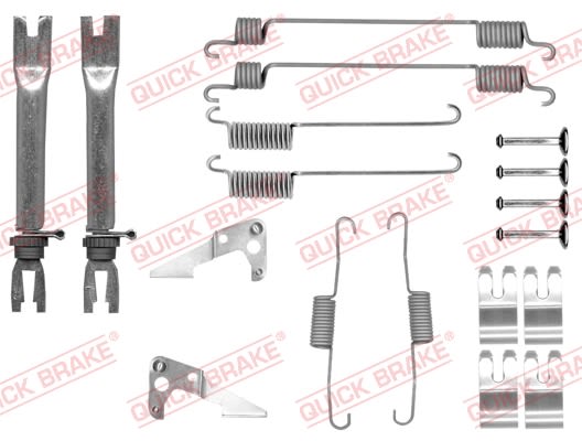 Kit de accesorios de balatas de freno QUICK BRAKE 105-0030S-02 para Ford Focus III