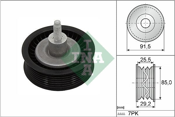 Polea tensora/guía de correa multicanal INA 532 0909 10 para Ford Range
