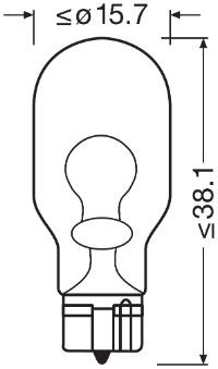 Ampolleta, luz de circulación diurna OSRAM 921-2BL