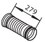 Tubo corrugado de escape DINEX 51125 para Mercedes-Benz O 304