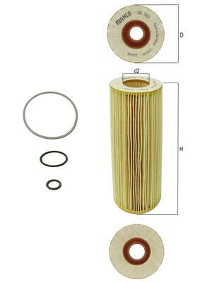 Filtro de aceite MAHLE — foto 2