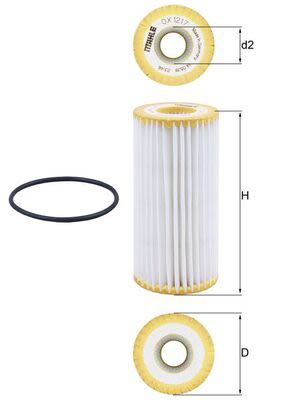 Filtro de aceite KNECHT OX 1217D