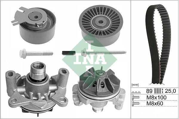 Kit de bomba de agua y correa de distribución INA 530 0198 30 para Nissan Interst