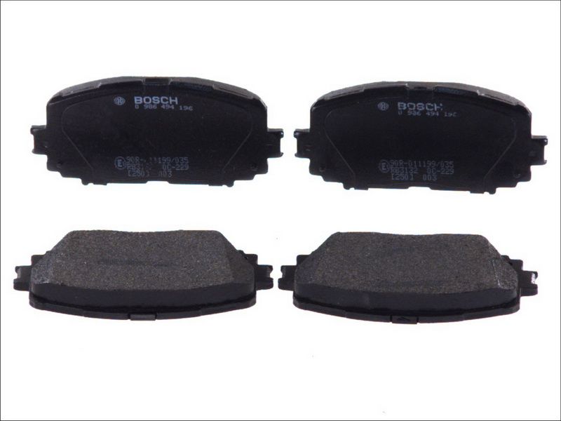 Pastillas de freno de disco BOSCH 0 986 494 196 para Toyota Yaris