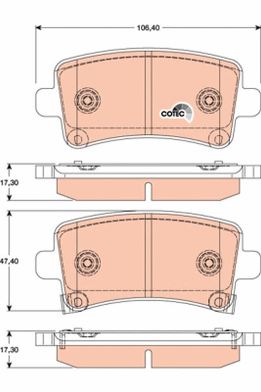 Pastillas de freno de disco TRW GDB1784 para Opel Insignia A
