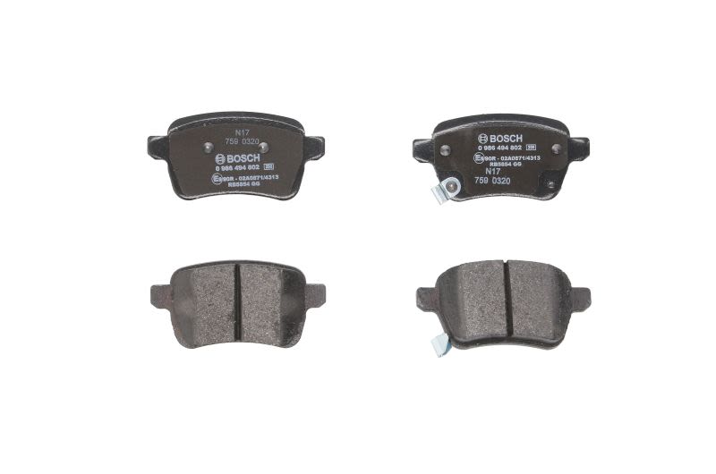 Pastillas de freno de disco BOSCH 0 986 494 802 para Fiat Tipo