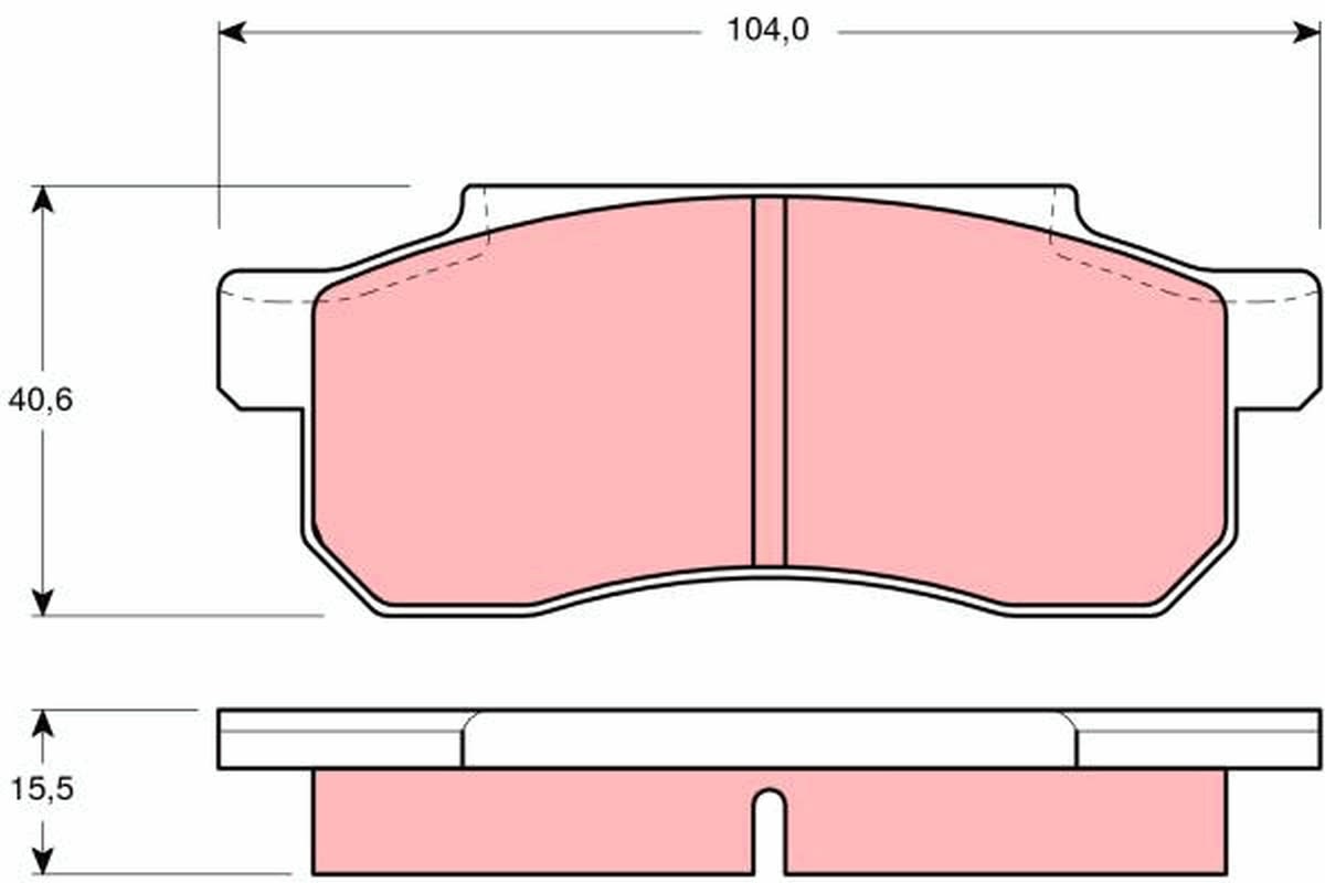 Pastillas de freno de disco TRW GDB361 para Honda City