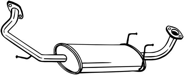 Silenciador central BOSAL 281-357 para KIA Sorento I