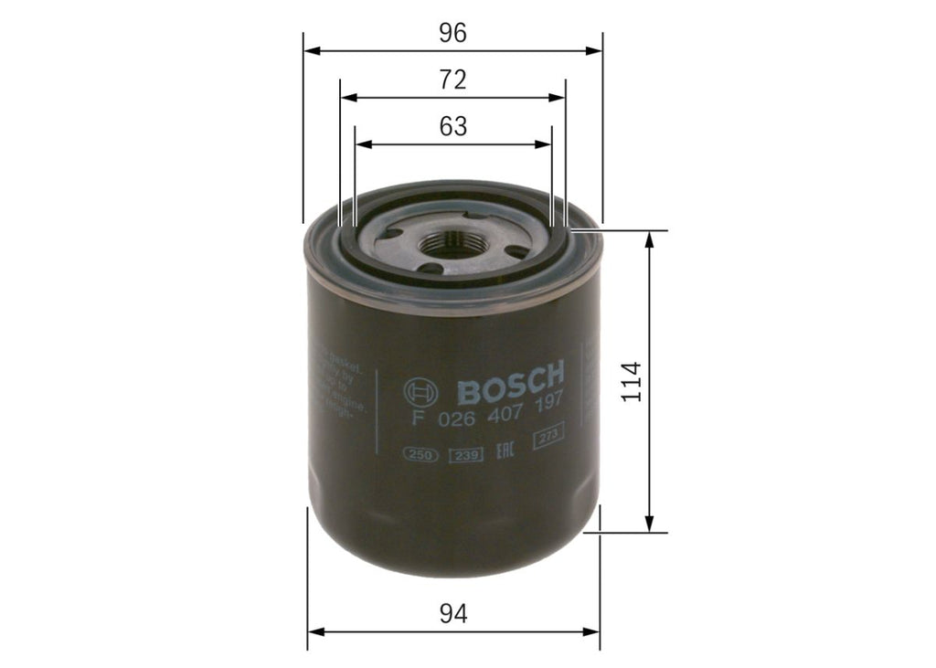 Filtro hidráulico, transmisión automática BOSCH — foto 7