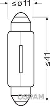 Ampolleta de luz de lectura OSRAM 6411