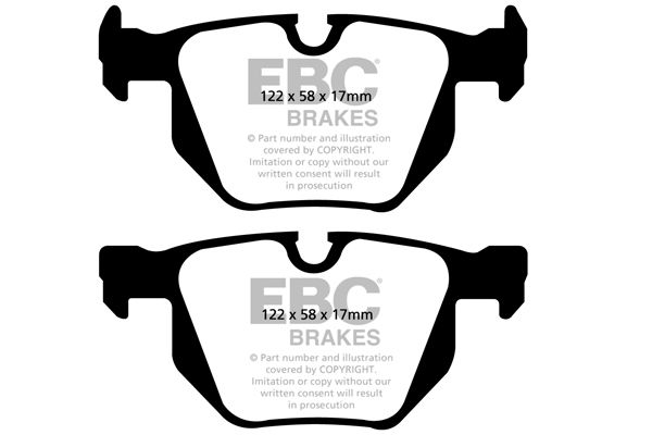 Pastillas de freno de disco EBC BRAKES DP41588R para BMW Serie 3 (E90) 2004-2011