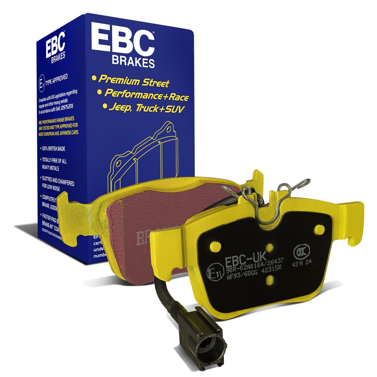 Pastillas de freno de disco EBC BRAKES DP42315R para Maserati Ghibli III