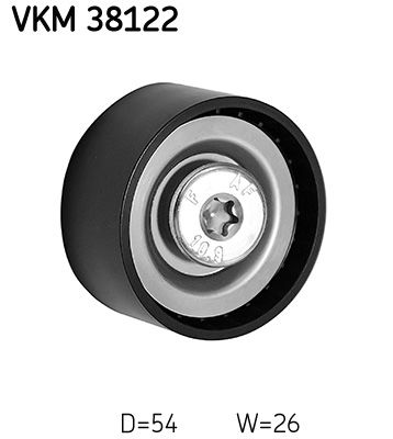 Polea tensora/guía de correa multicanal SKF VKM 38122 para Mercedes-Benz Sprinter 3-T (B906) 2006-2020