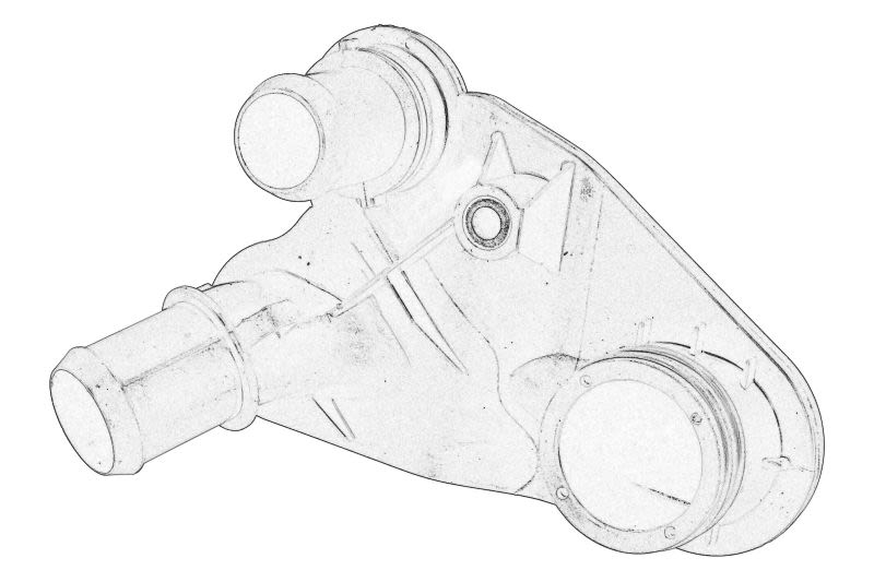 Brida de refrigerante OE FORD 2380746 para Ford Range
