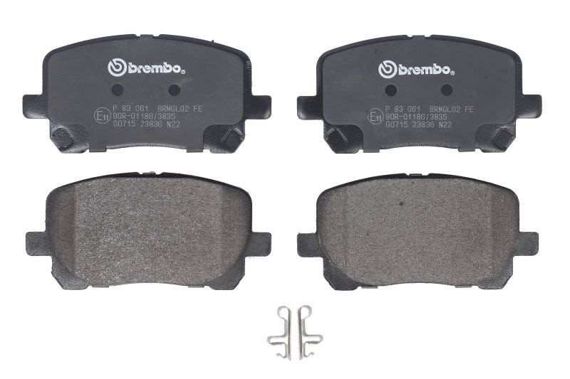 Pastillas de freno de disco BREMBO P 83 061 para Toyota Coroll