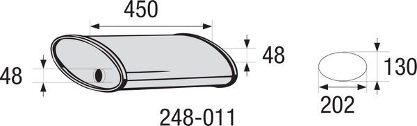 Silenciador central BOSAL 248-011